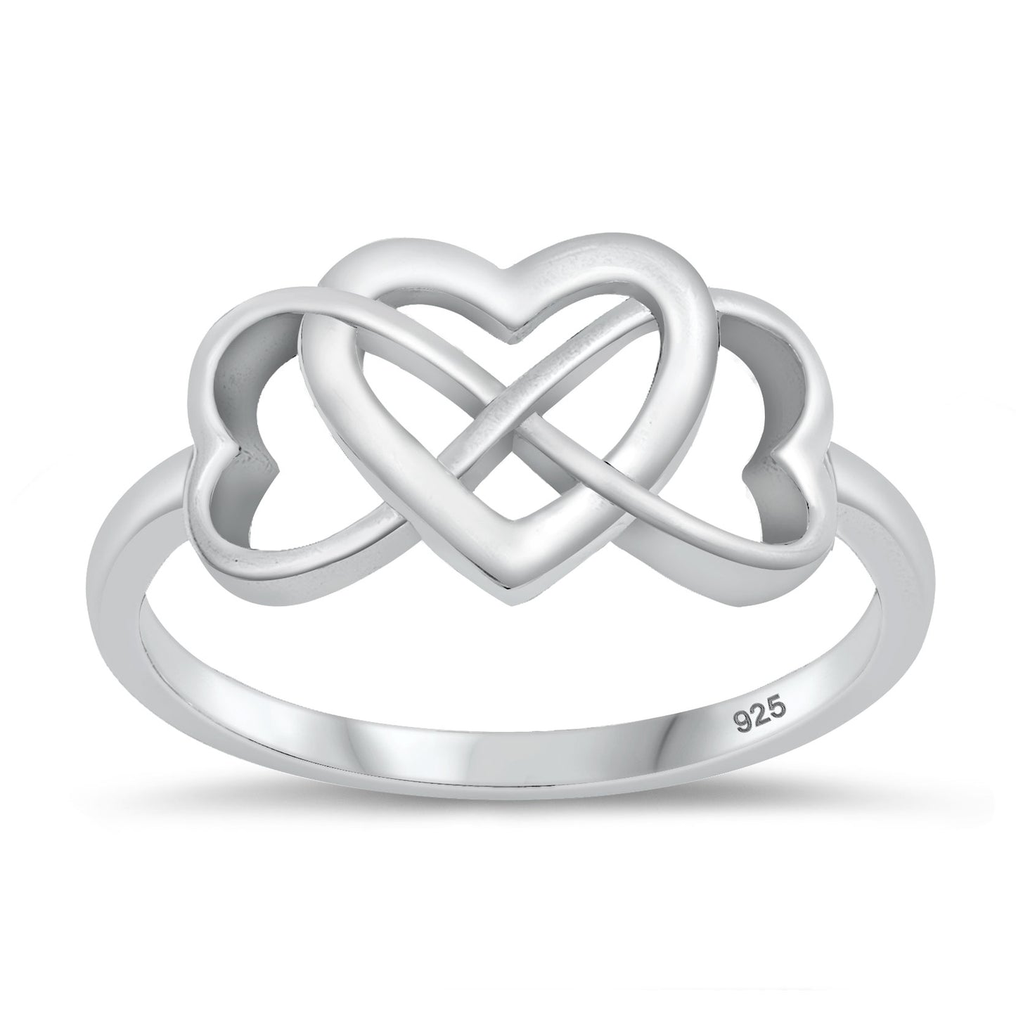 Silver Ring - Infinity Hearts
