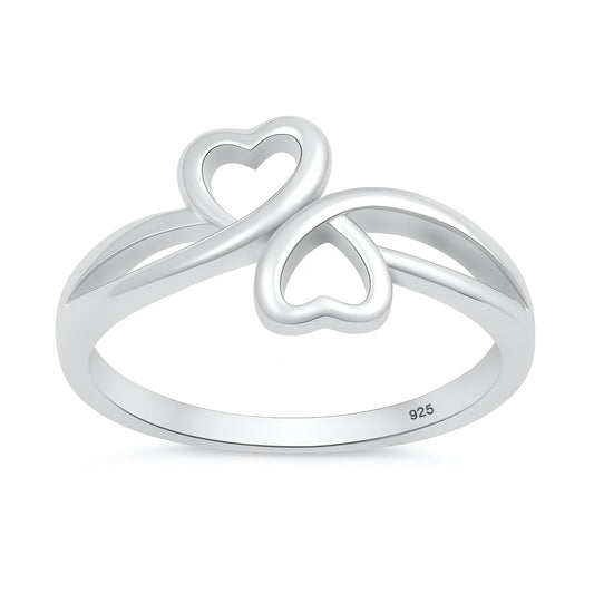 Silver Ring - Hearts