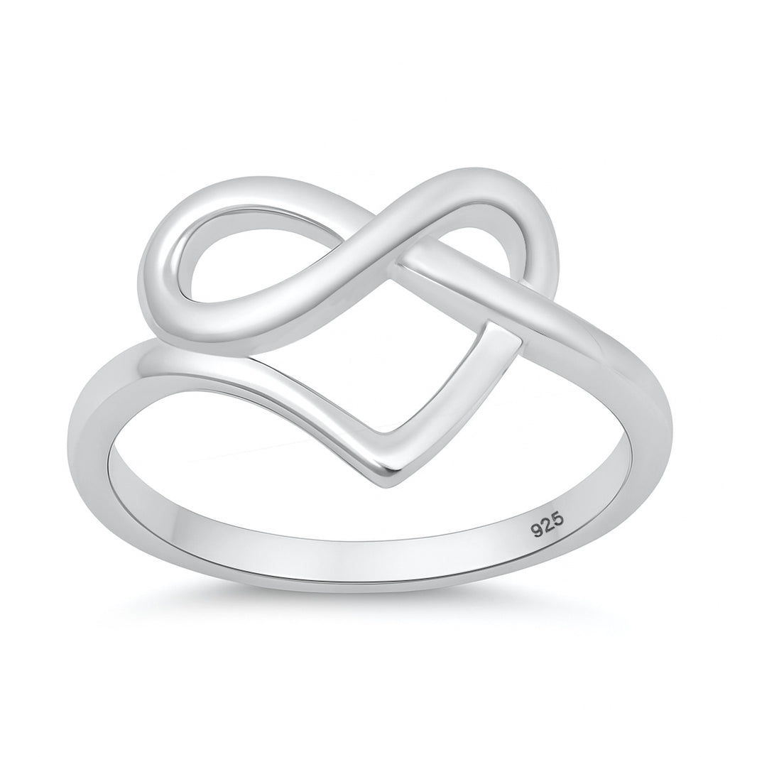 Silver Ring - Pretzel Heart
