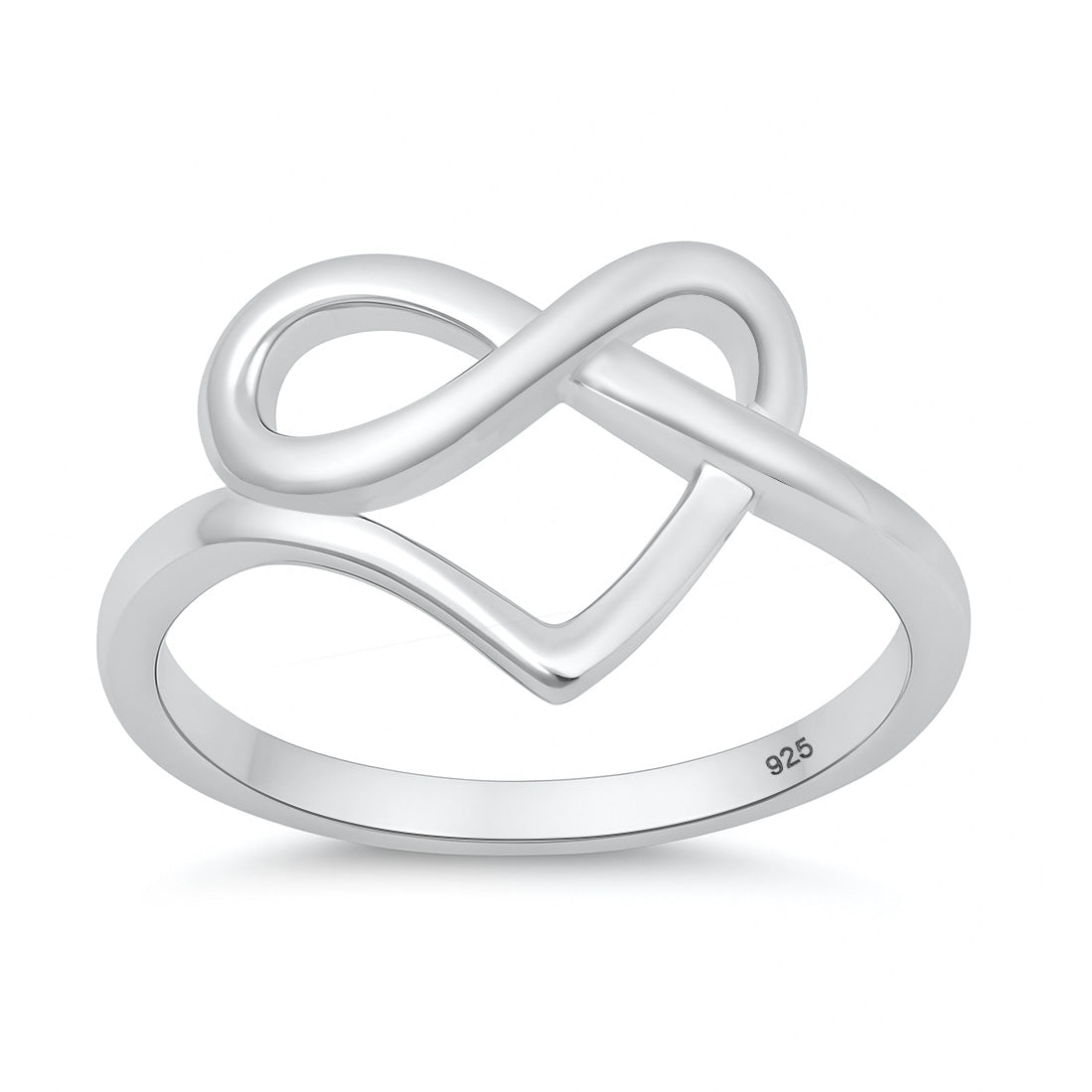 Silver Ring - Pretzel Heart