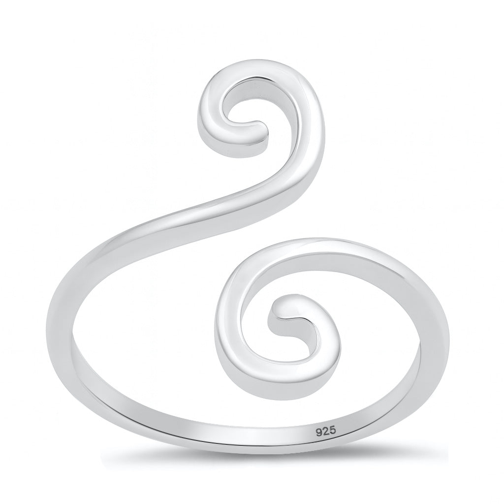 Silver Spiral Ring