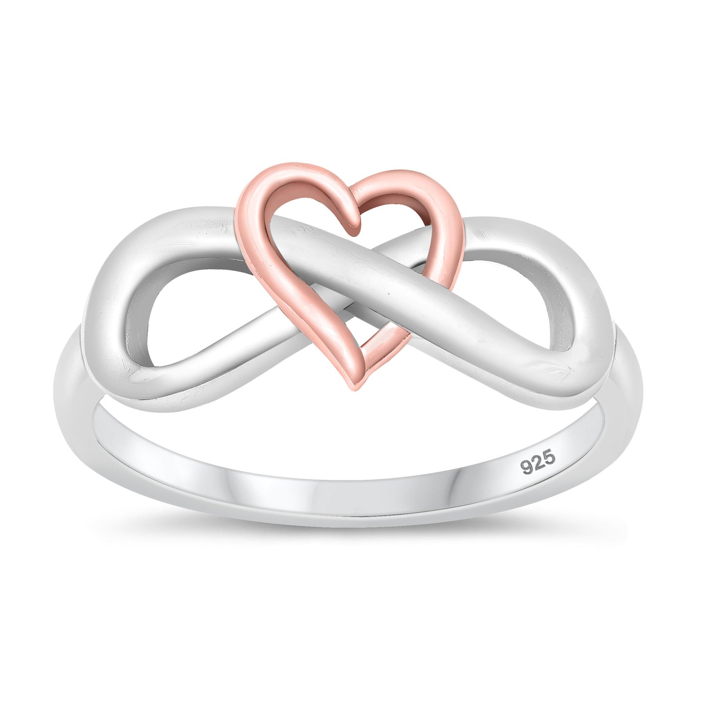 Silver Ring - Heart Infinity