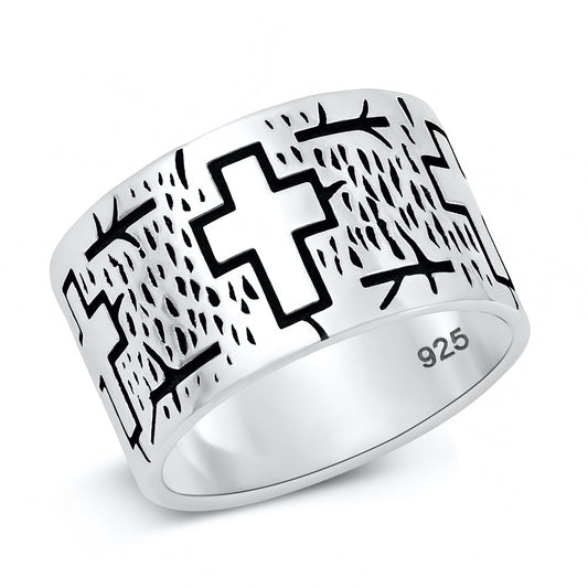 Silver Ring - Cross