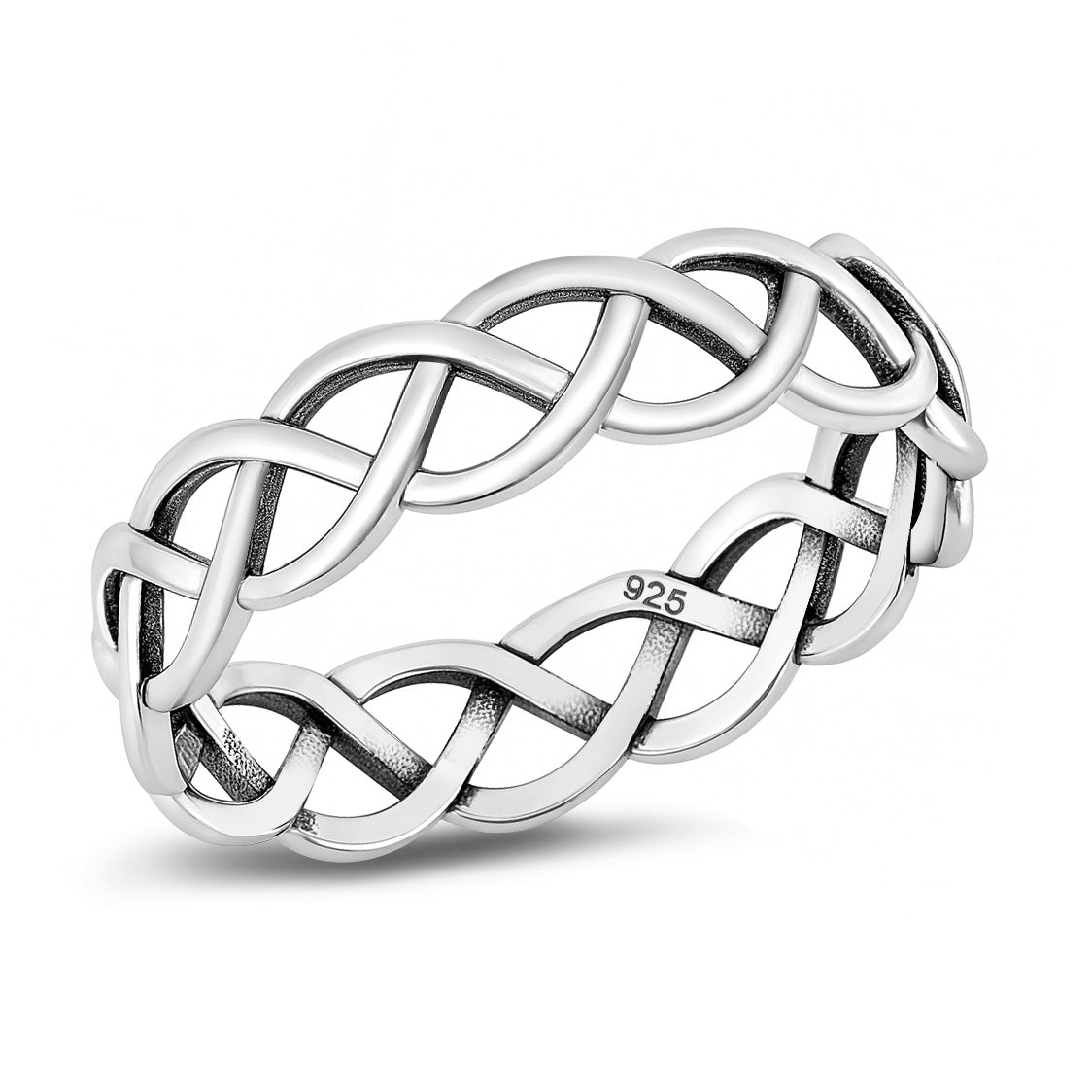 Silver Ring - Braided Band