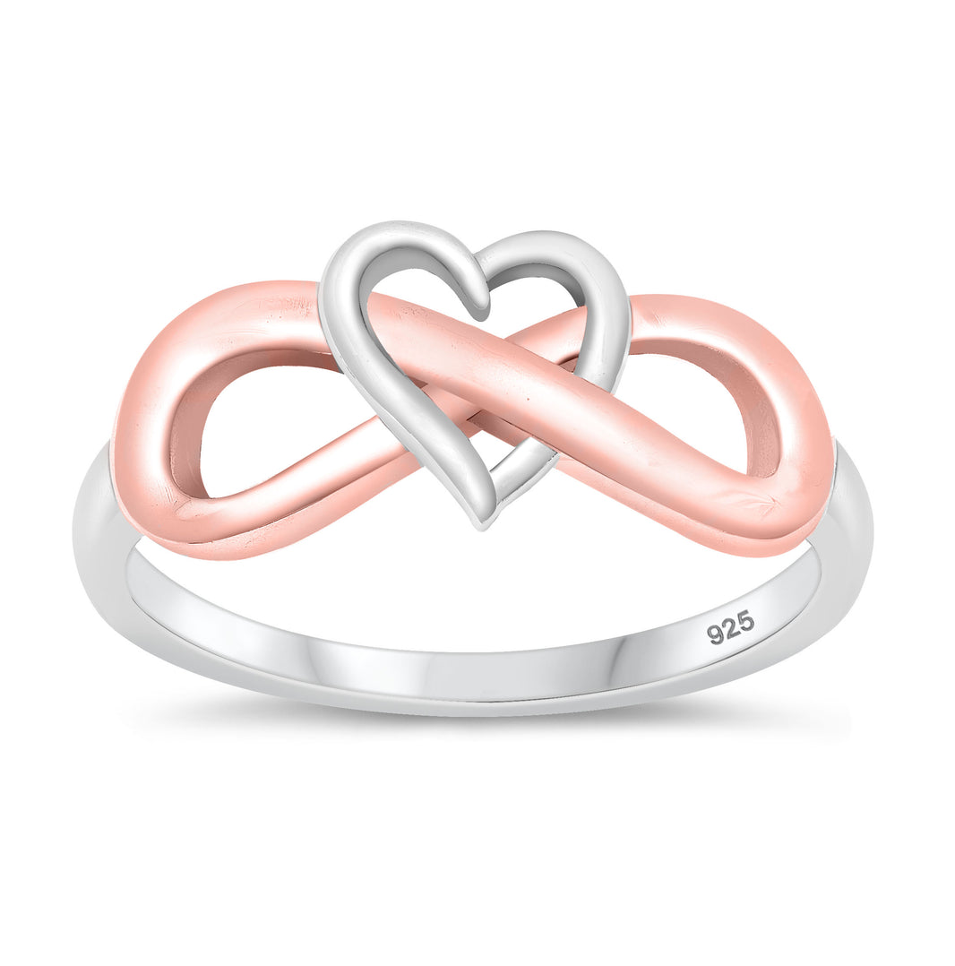 Silver Ring - Heart Infinity