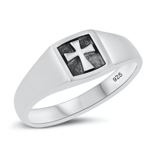 Silver Ring - Cross