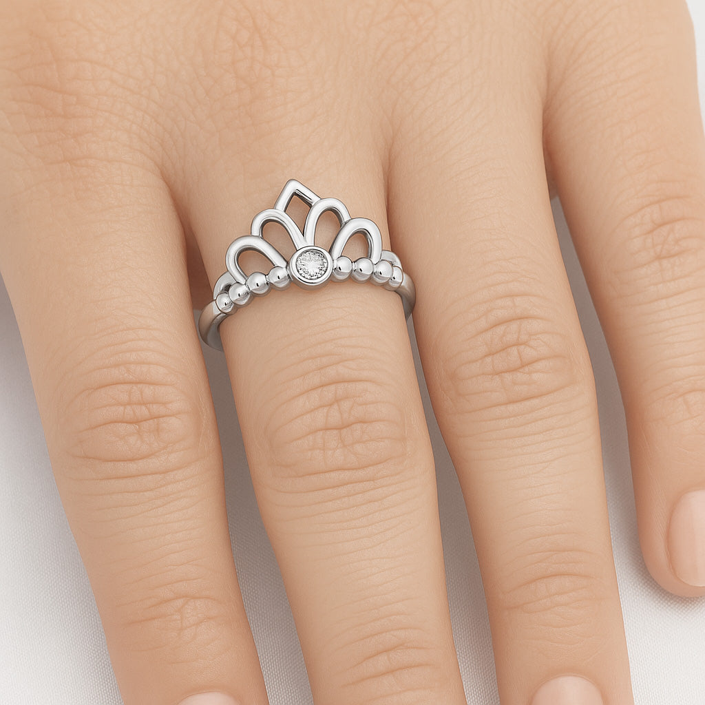 Silver Ring - Crown