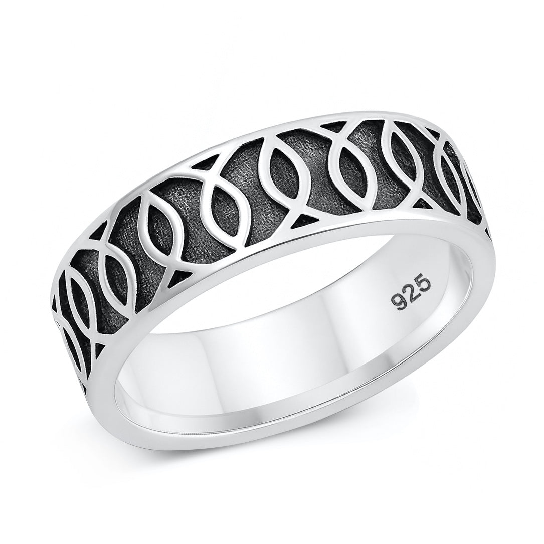Silver Christian Fish Ring