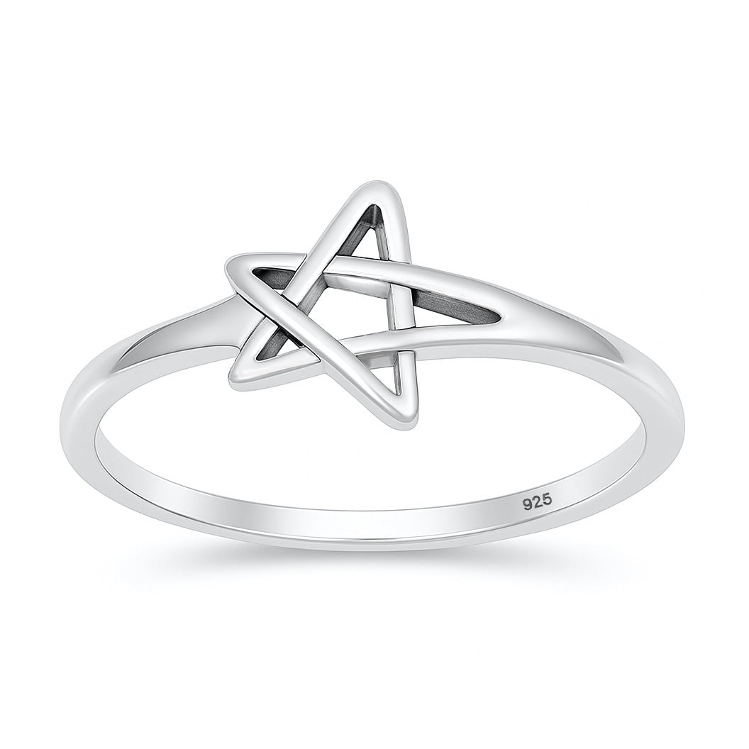Silver Shooting Star Ring