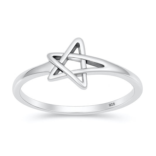 Silver Shooting Star Ring