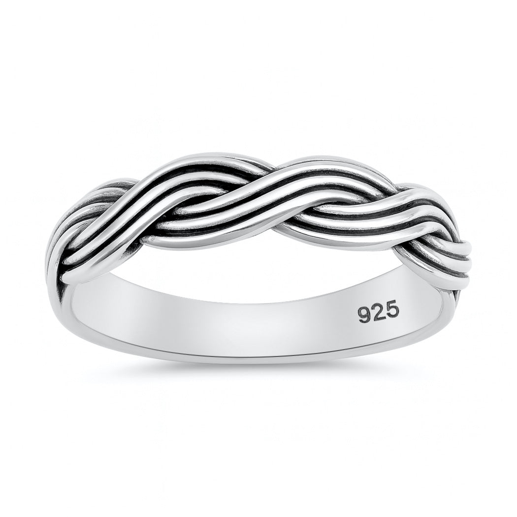 Silver Ring - Braided Band