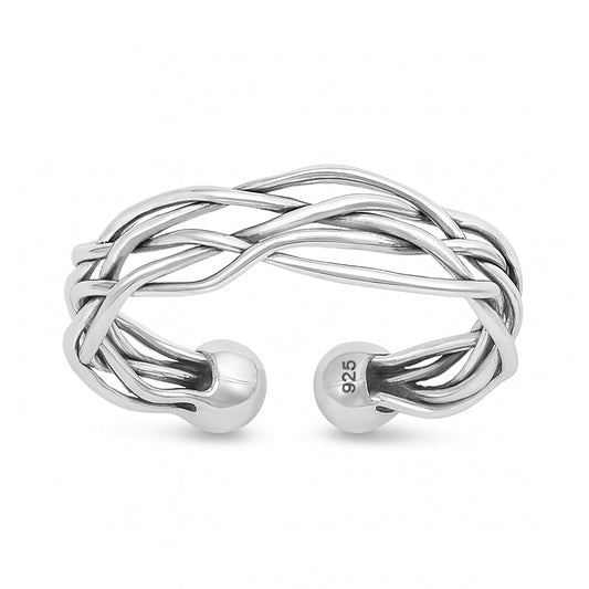 Silver Ring - Wire Braid