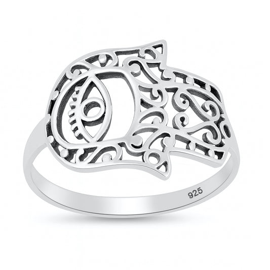 Silver Ring - Hamsa