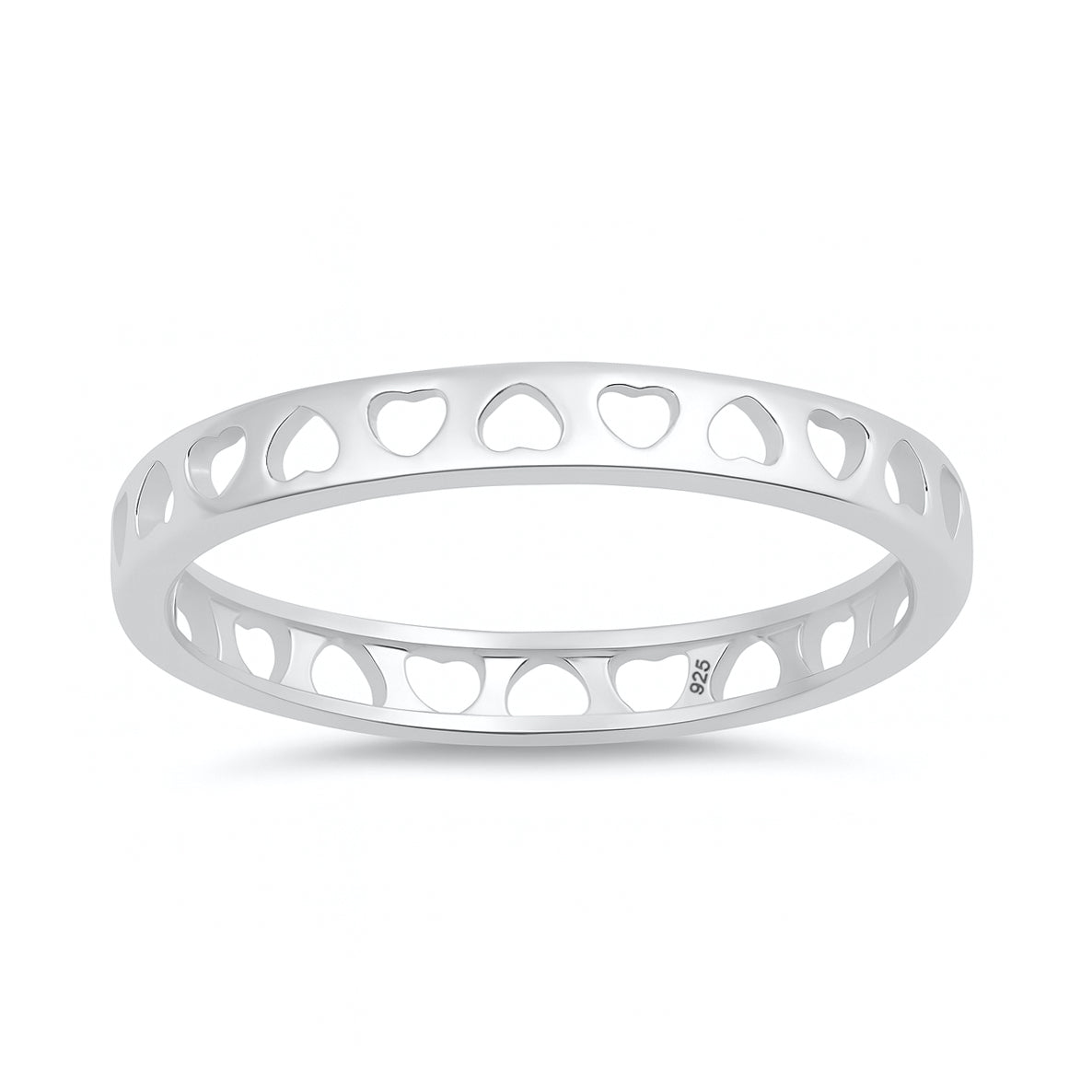 Silver Ring - Hearts