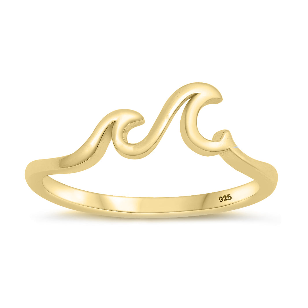 Silver Ring - Little Waves