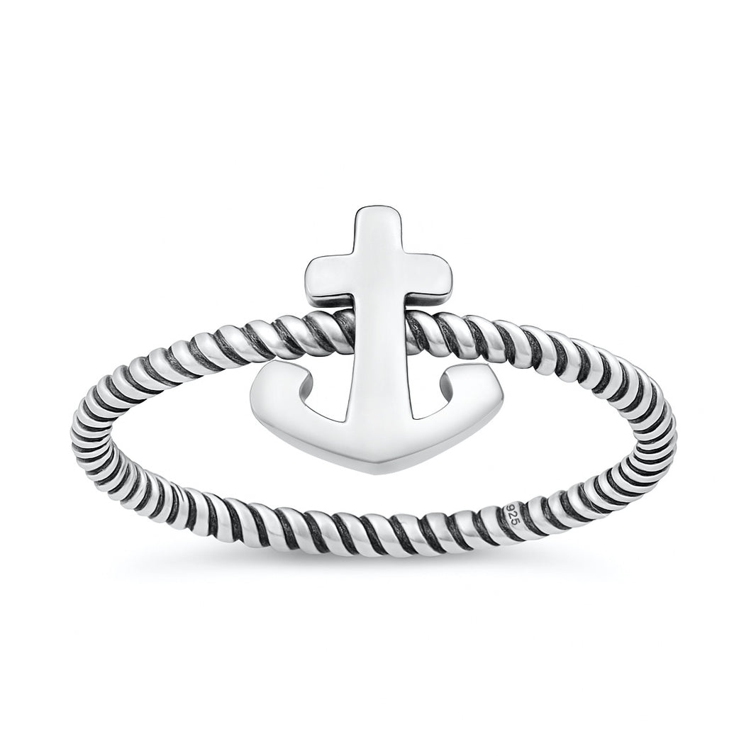 Silver Ring - Anchor