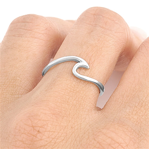 Silver Ring - Wave