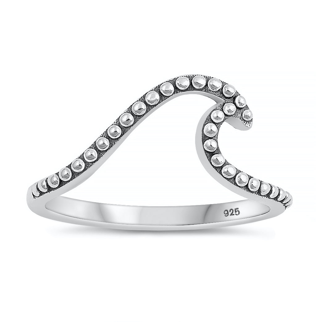 Silver Ring - Bali Wave