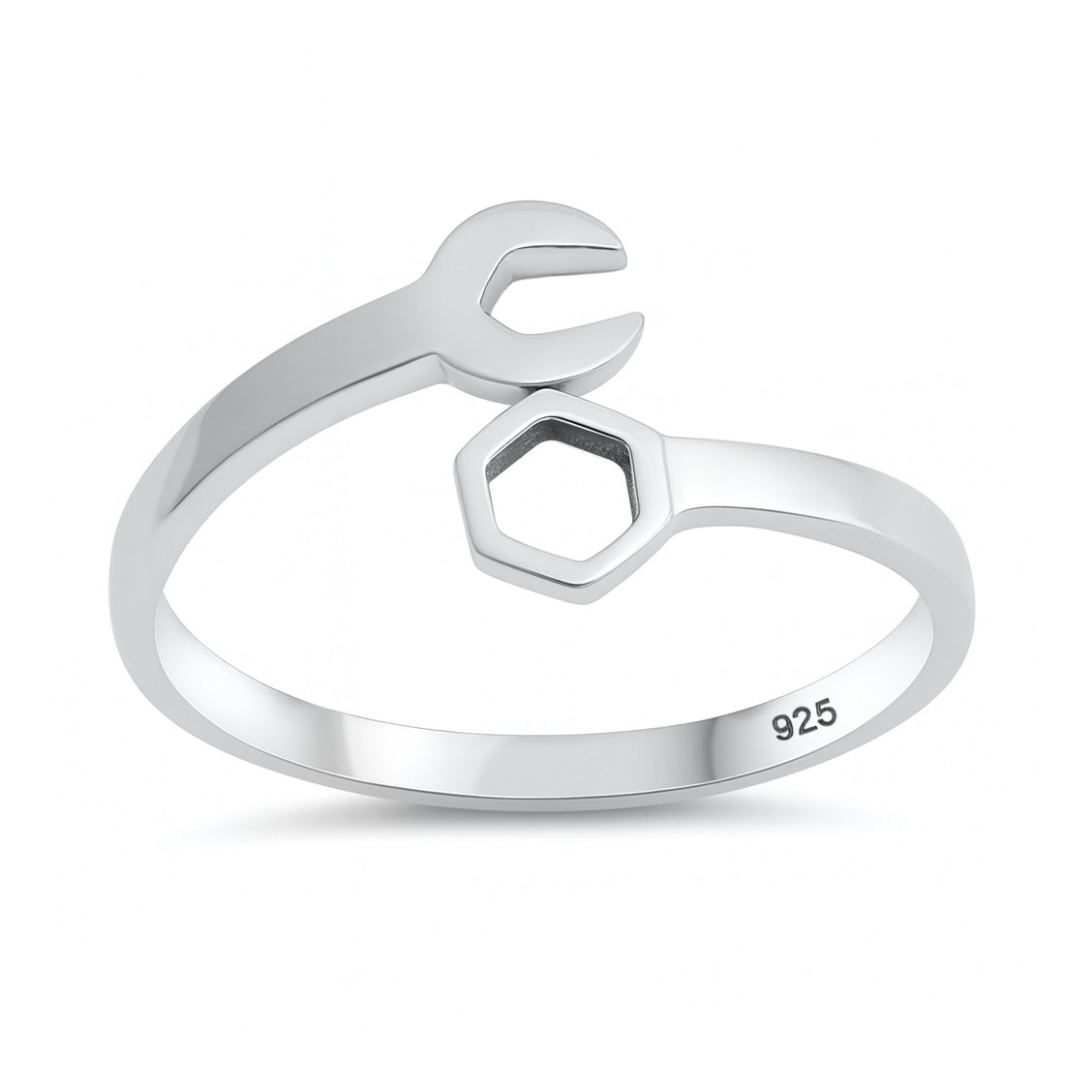 Silver Ring - Wrench