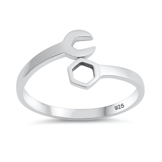 Silver Ring - Wrench