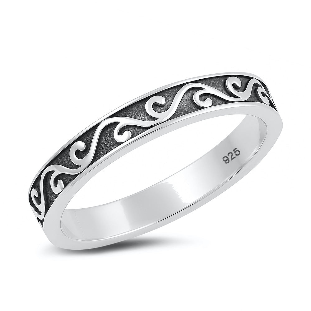 Silver Filigree Band Ring