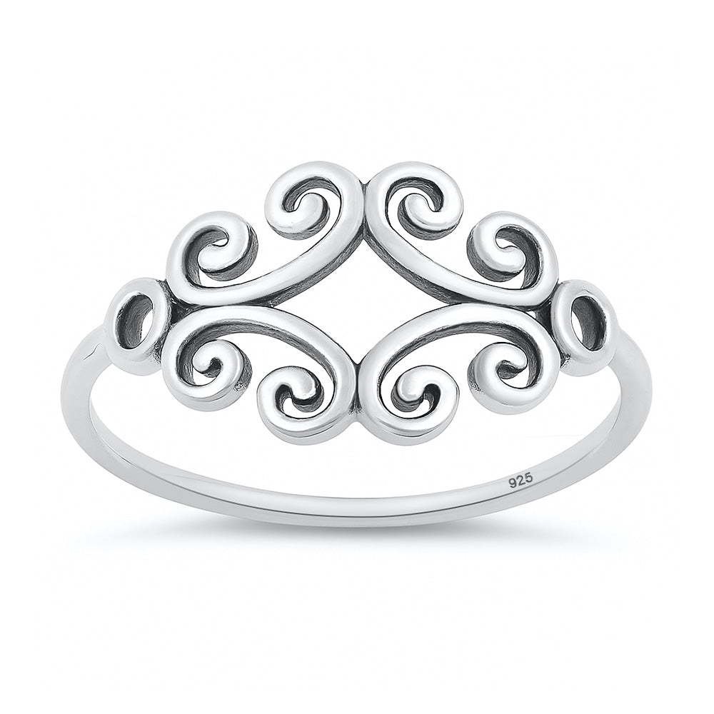 Silver Celtic Swirl Ring