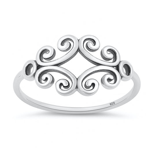 Silver Celtic Swirl Ring