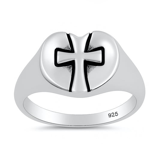 Silver Ring - Cross