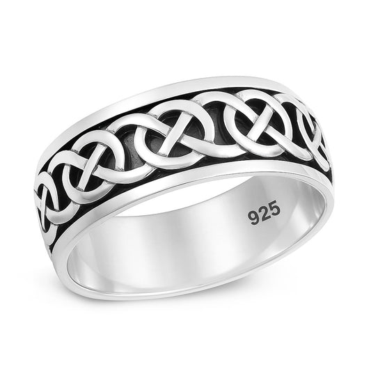 Silver Spinner Ring - Celtic