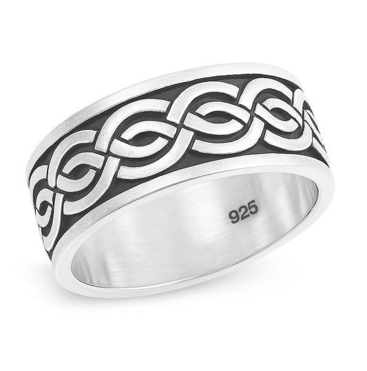 Silver Spinner Ring - Celtic