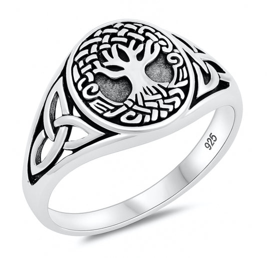 Silver Ring - Celtic Tree of Life