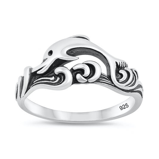 Silver Ring - Dolphin