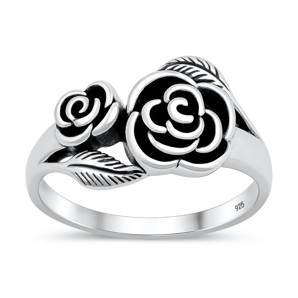 Silver Ring - Roses