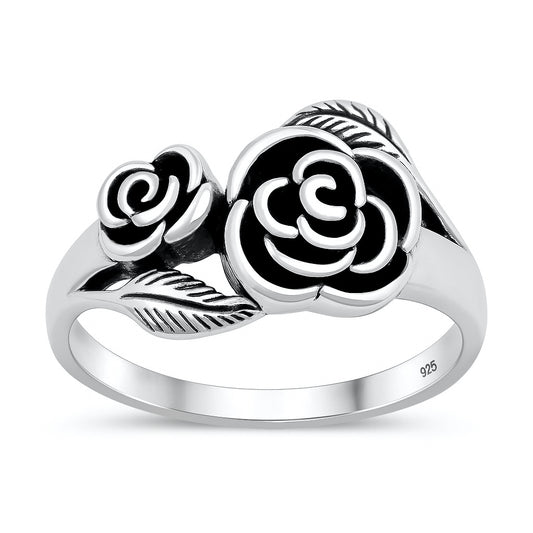 Silver Ring - Roses