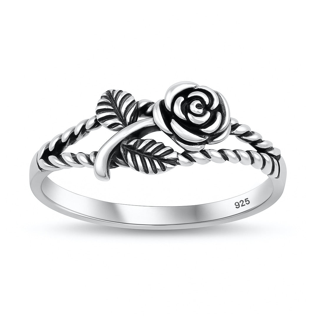 Silver Ring - Rose
