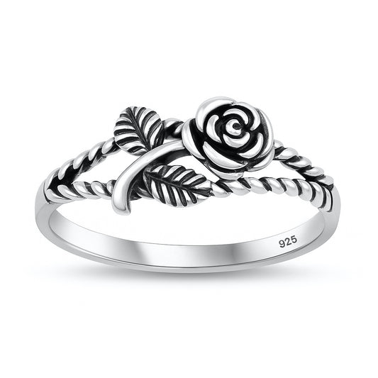 Silver Ring - Rose