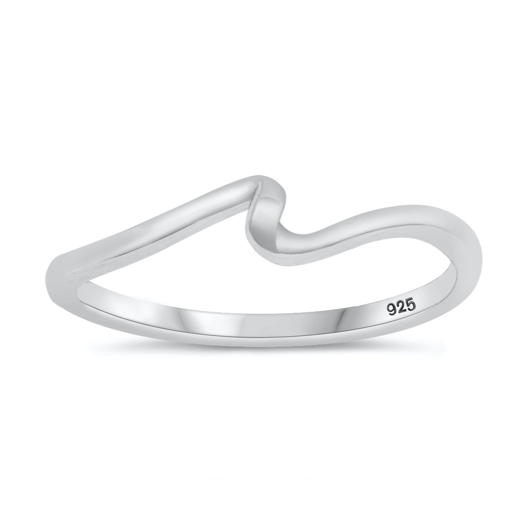 Silver Ring - Twisted Wave