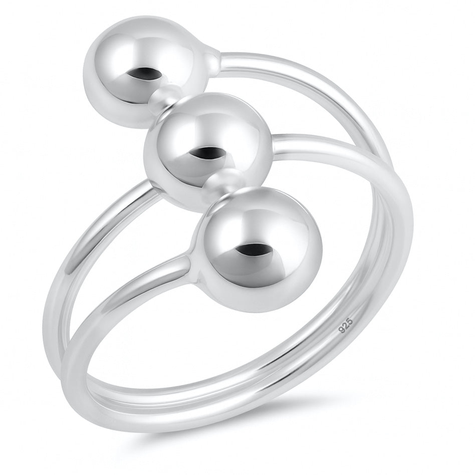 Silver Ball Ring