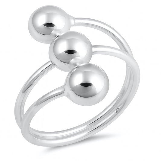 Silver Ball Ring
