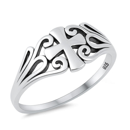 Silver Ring - Cross