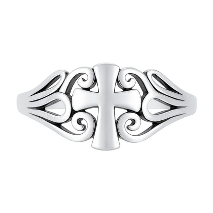 Silver Ring - Cross