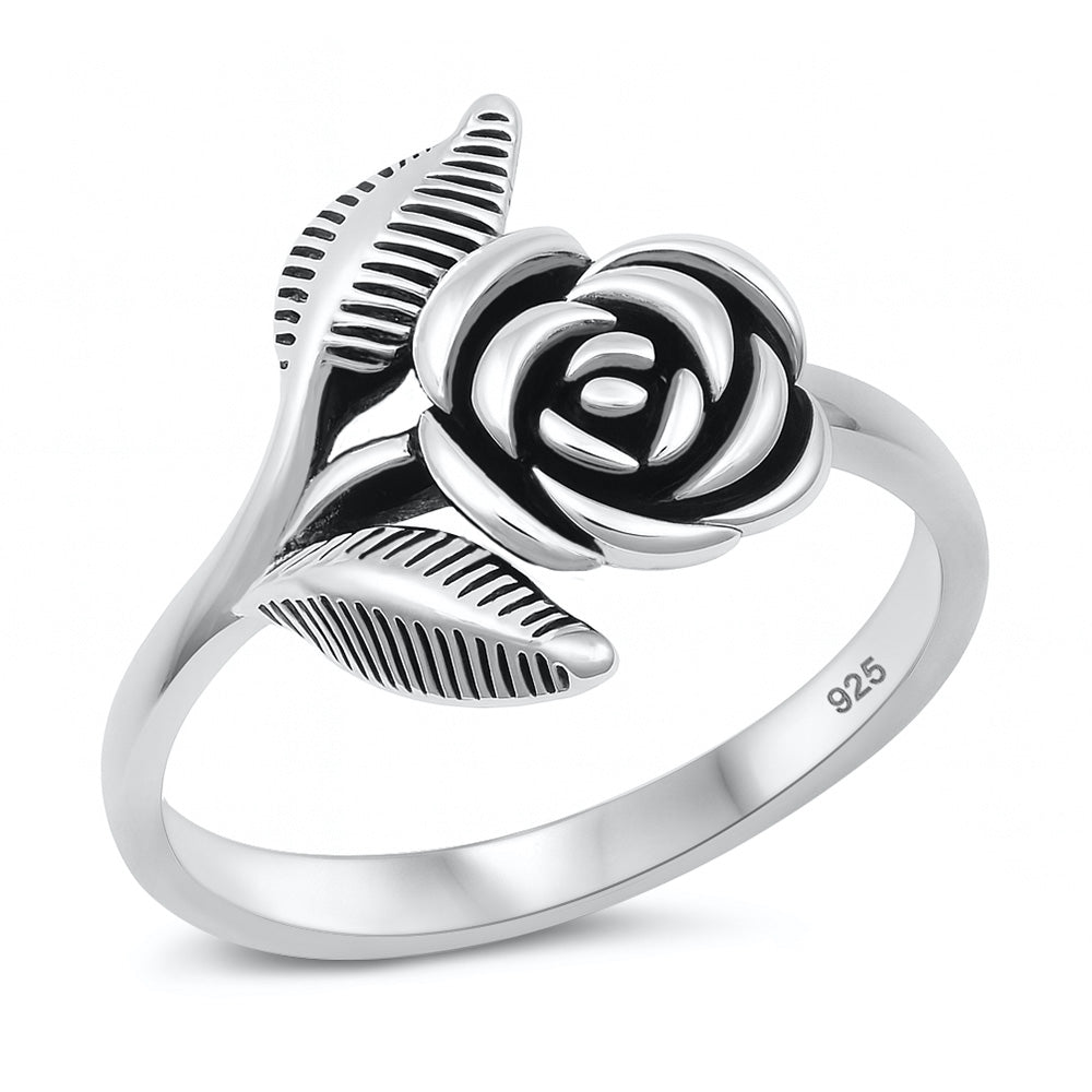 Silver Ring - Rose