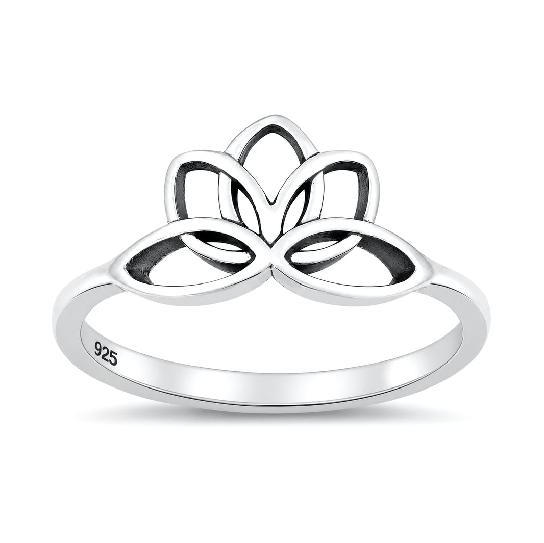 Silver Ring - Lotus Flower