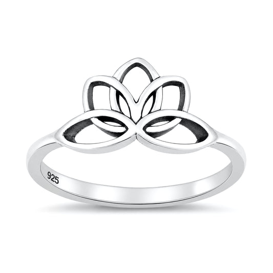 Silver Ring - Lotus Flower