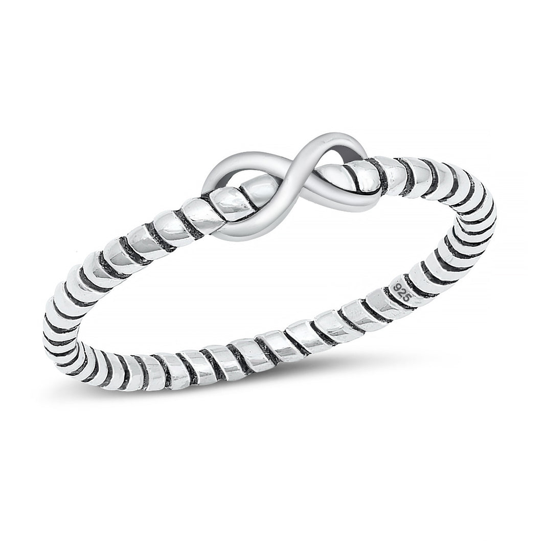 Silver Ring - Infinity Rope