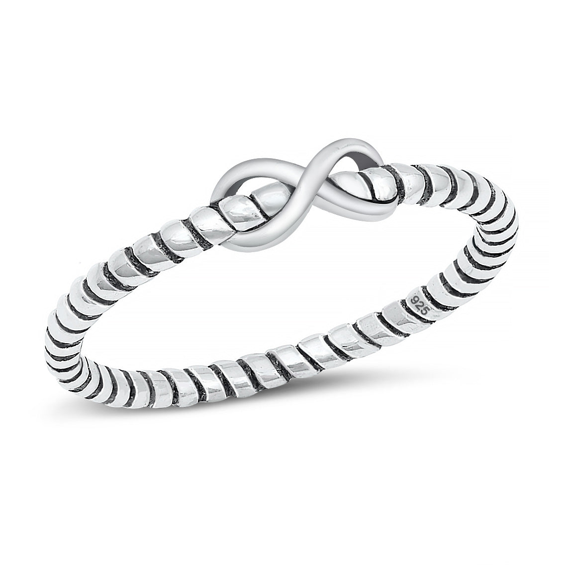 Silver Ring - Infinity Rope