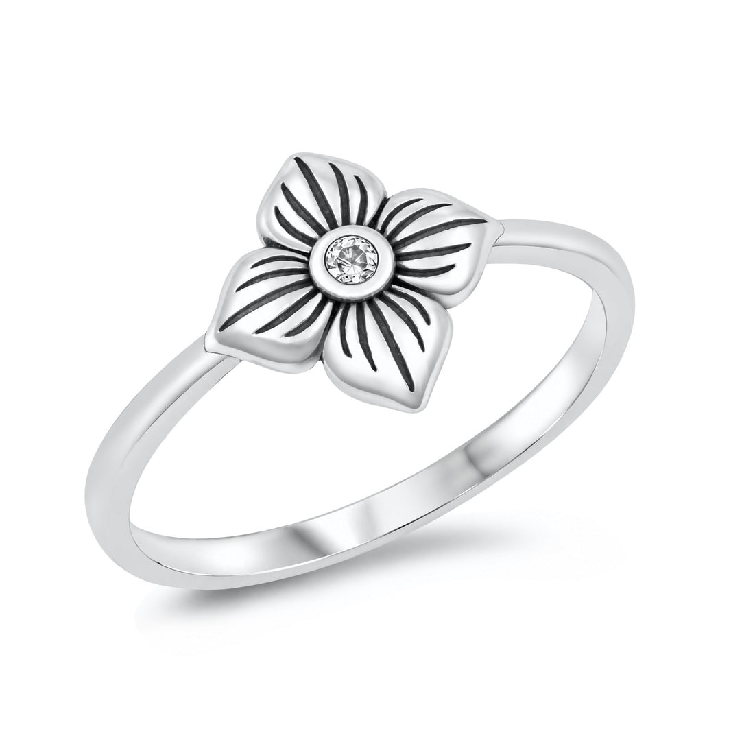 Silver Ring - Flower