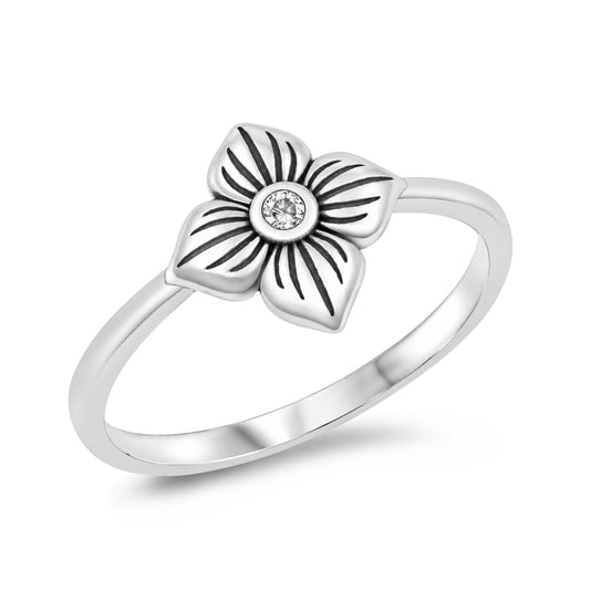 Silver Ring - Flower