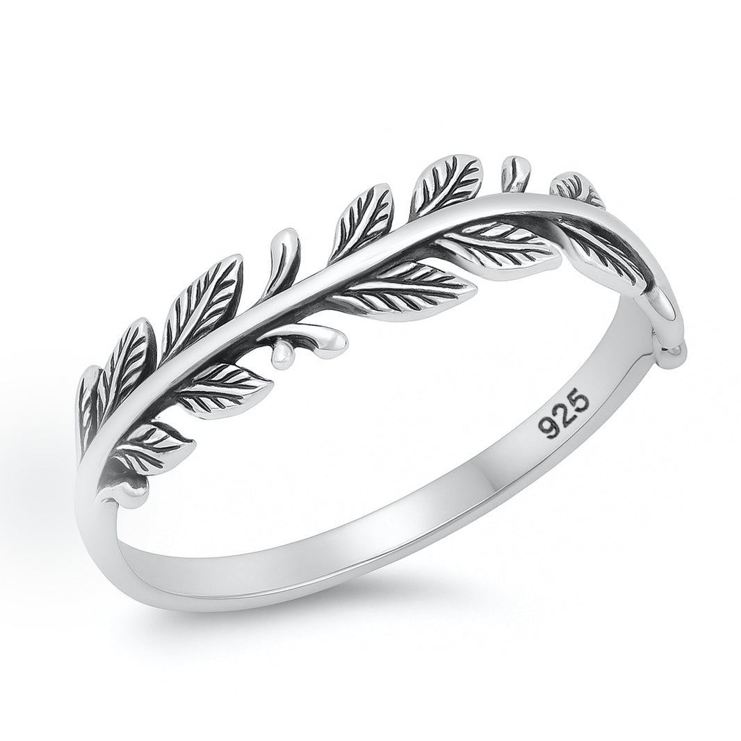 Silver Ring - Leaves