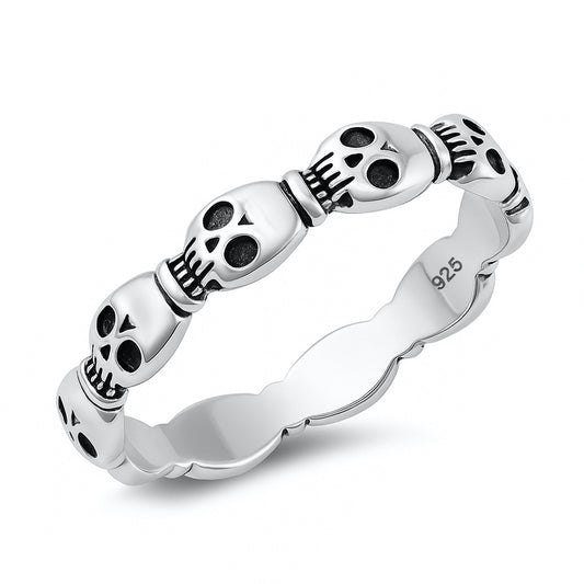 Silver Ring - Skulls